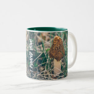 Caneca De Café Em Dois Tons Primavera Morel Mushroom