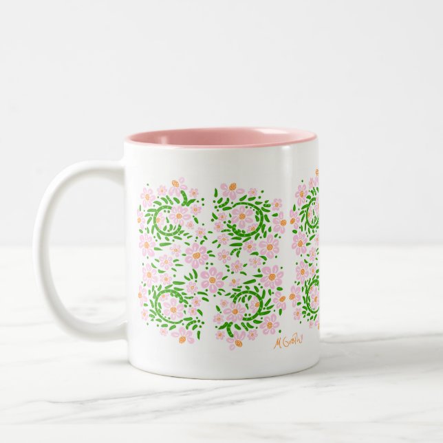 Caneca De Café Em Dois Tons Primavera Mug (Esquerda)
