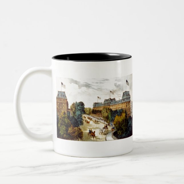 Caneca De Café Em Dois Tons Primaveras de Saratoga - 1907 (Esquerda)