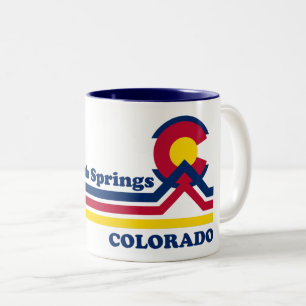 Caneca De Café Em Dois Tons Primaveras Vintage Colorado