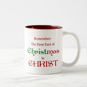 Caneca De Café Em Dois Tons Primeira peça do KRW do Natal