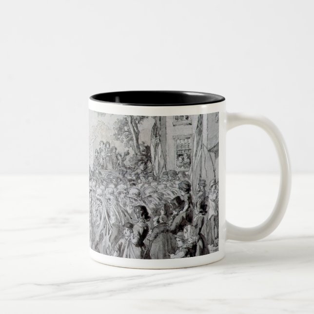 Caneca De Café Em Dois Tons Primeiro de Maio em Bowdon, Cheshire (Direita)