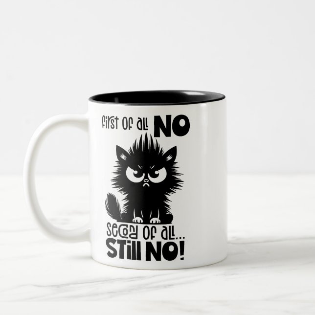 Caneca De Café Em Dois Tons Primeiro De Tudo, Presente Sem Graça Para Amantes  (Esquerda)