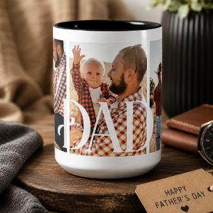 Caneca De Café Em Dois Tons Primeiro Dia dos Pais Papai