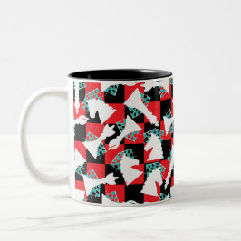Caneca De Café Em Dois Tons Primeiro Mover Xadrez