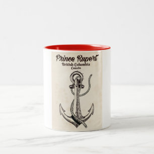 Caneca De Café Em Dois Tons Prince Rupert, Colúmbia Britânica poster náutic