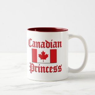 Caneca De Café Em Dois Tons Princesa canadense