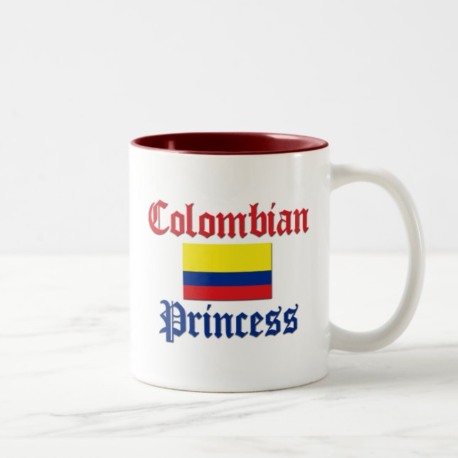 Caneca De Café Em Dois Tons Princesa colombiana (Direita)