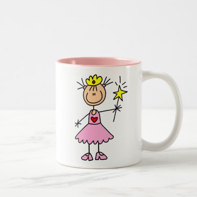 Caneca De Café Em Dois Tons Princesa Com Varinha (Direita)