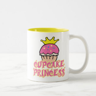 Caneca De Café Em Dois Tons Princesa cupcake