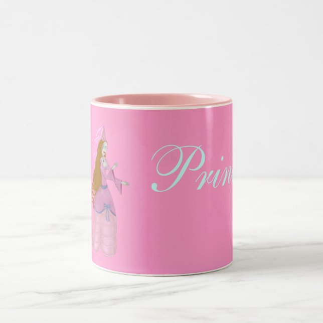 Caneca De Café Em Dois Tons Princesa de Fairytala Rosa (Centro)