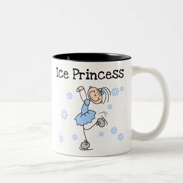 CANECA DE CAFÉ EM DOIS TONS PRINCESA DO PATINAGEM NO GELO (Direita)
