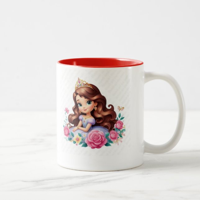 Caneca De Café Em Dois Tons Princesa Dreams Mug (Direita)