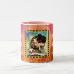 Caneca De Café Em Dois Tons Princesa e Sapo Príncipe