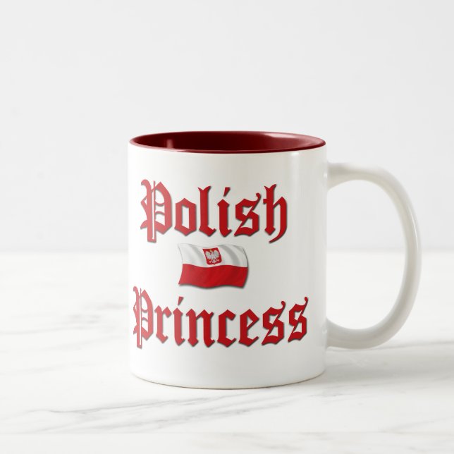 Caneca De Café Em Dois Tons Princesa polonesa (Direita)