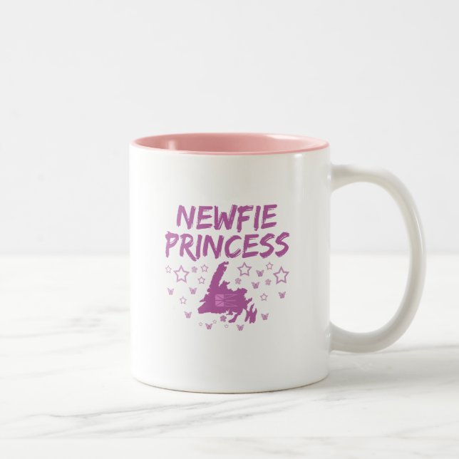 Caneca De Café Em Dois Tons Princesa Terra Nova de Newfie (Direita)