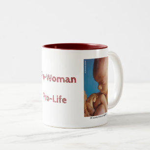 Caneca De Café Em Dois Tons Pró-vida profissional