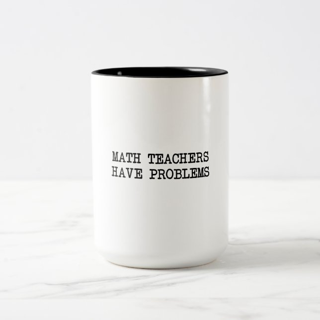 Caneca De Café Em Dois Tons Problema do professor de matemática (Centro)