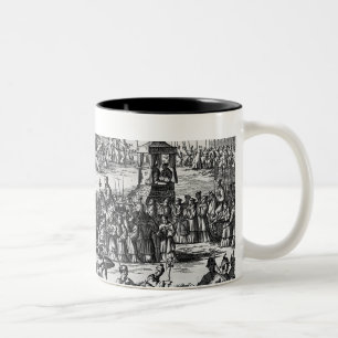Caneca De Café Em Dois Tons Procissão das portas de Macau