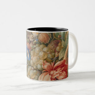 Caneca De Café Em Dois Tons Produtos Hortícolas Coloridos