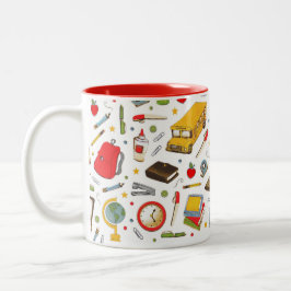 Caneca De Café Em Dois Tons Professor bonito