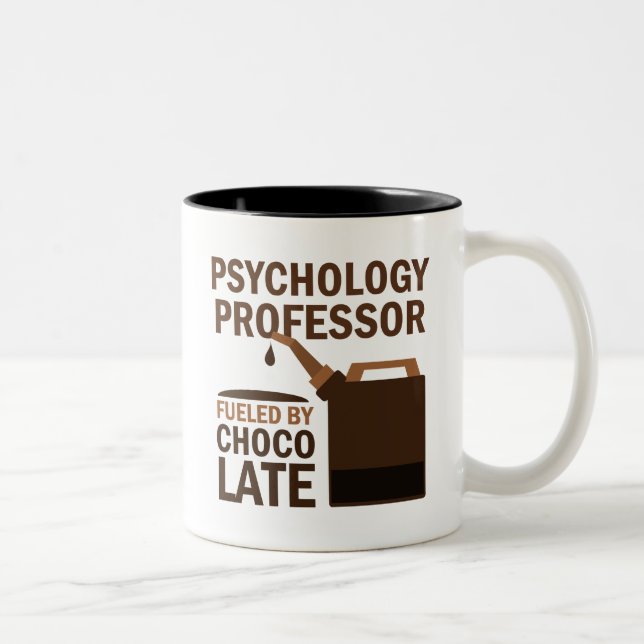 Caneca De Café Em Dois Tons Professor da psicologia presente (engraçado) (Direita)