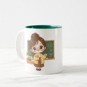 Caneca De Café Em Dois Tons Professor de Sala de Aula Doce