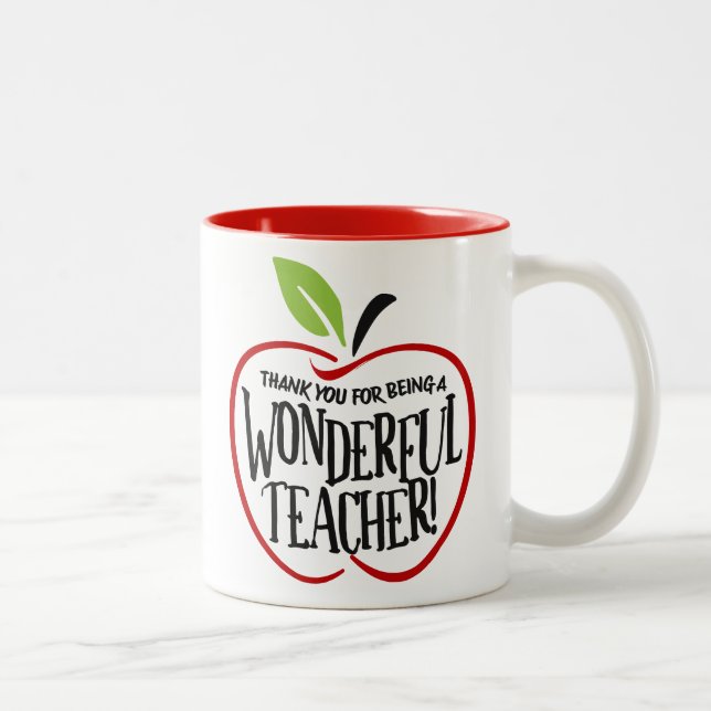 Caneca De Café Em Dois Tons Professor maravilhoso (Direita)