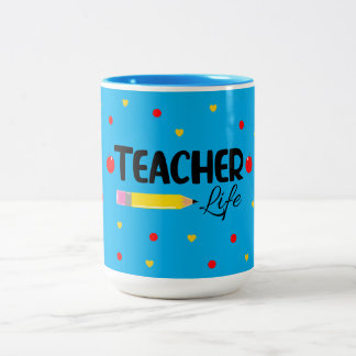 Caneca De Café Em Dois Tons Professor para o Presente Justo da Vida para o Pro