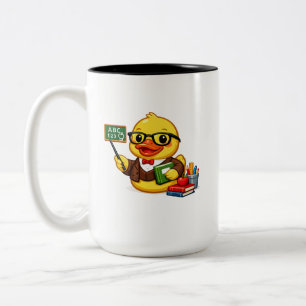 Caneca De Café Em Dois Tons Professor Pato de Borracha
