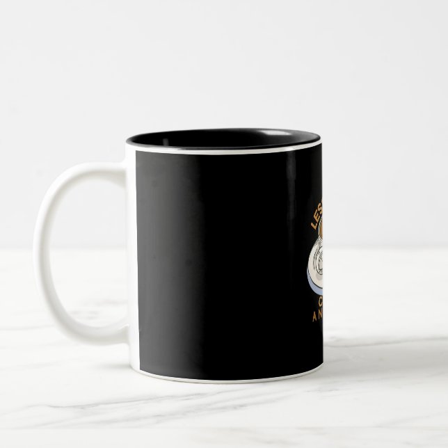 Caneca De Café Em Dois Tons Professora Arte Planeia Café E Enchimento (Esquerda)