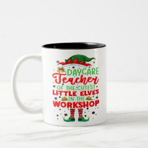 Caneca De Café Em Dois Tons Professora de acolhimento de crianças de tenra ida