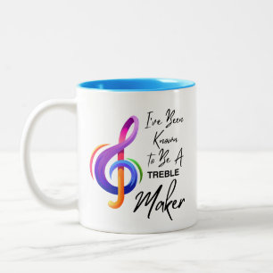 Caneca De Café Em Dois Tons Professora De Música Que Eu Sou Conhecido Como Um 