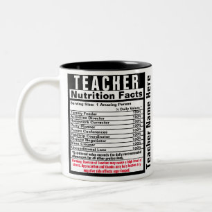 Caneca De Café Em Dois Tons Professora Engraçada Gift Mug