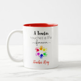 Caneca De Café Em Dois Tons Professora Mugs - Toca uma vida personalizada para
