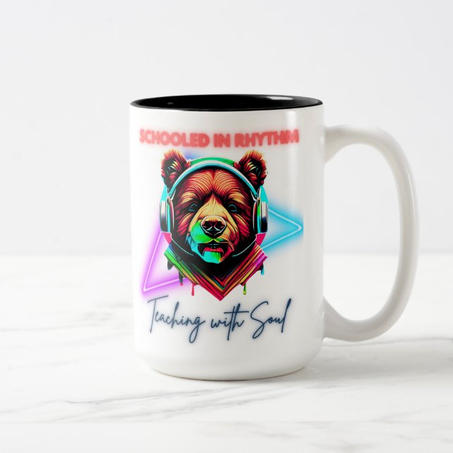 Caneca De Café Em Dois Tons Professores adoram cérebros (Direita)