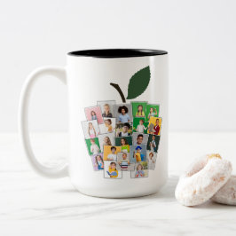 Caneca De Café Em Dois Tons Professores de Colagem Apple Ofereceram 22 Fotos p