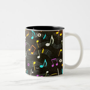 Caneca De Café Em Dois Tons Professores de Música Rock Mug, Presente para Pro