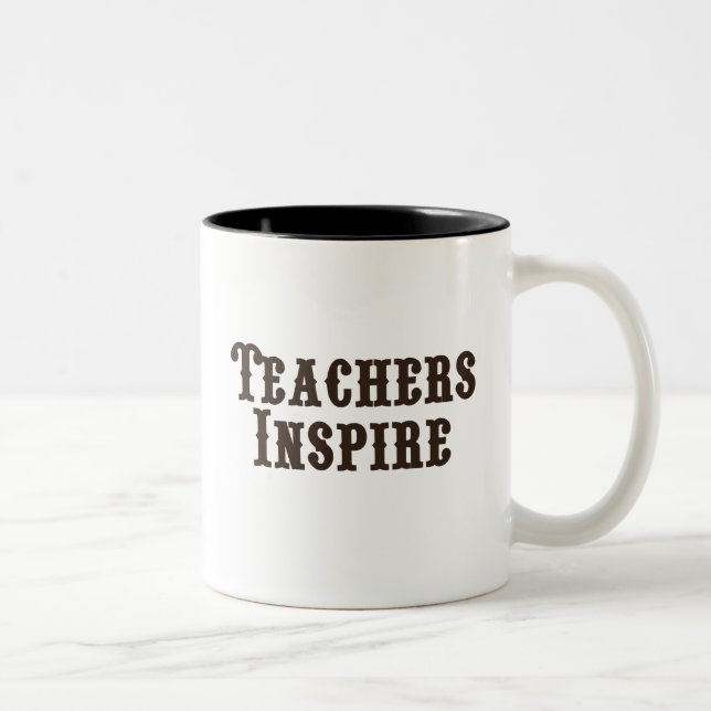 Caneca De Café Em Dois Tons Professores inspiram (Direita)