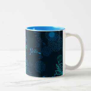 Caneca De Café Em Dois Tons Profundo no oceano
