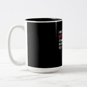 Caneca De Café Em Dois Tons Programador Não Comentário Meu Código