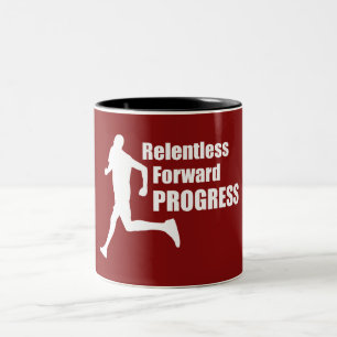 Caneca De Café Em Dois Tons Progresso de Encaminhamento sem Empenho em Execuçã