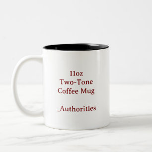 Caneca De Café Em Dois Tons Projete o seu próprio 11oz