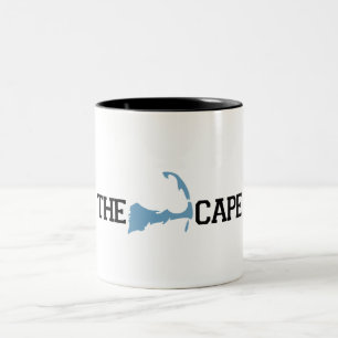 Caneca De Café Em Dois Tons Projeto do "mapa" de Cape Cod