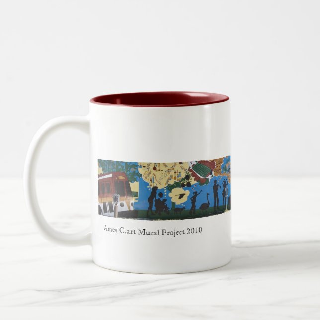 Caneca De Café Em Dois Tons Projeto mural 2010 de Ames C.art (Esquerda)
