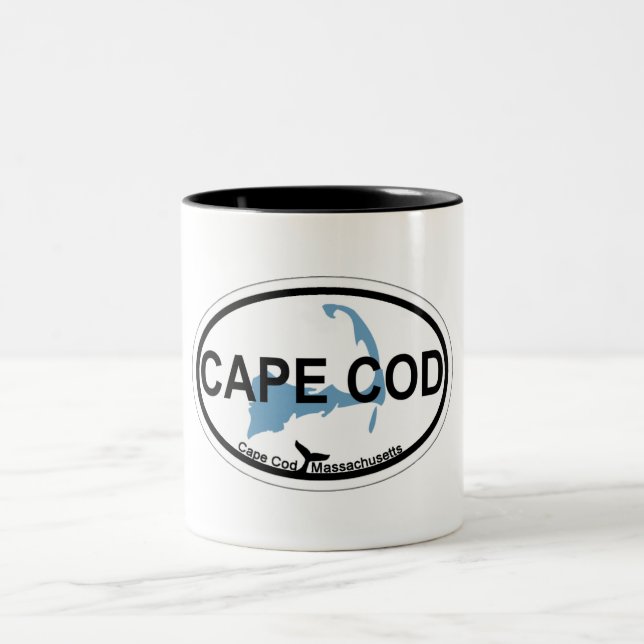 Caneca De Café Em Dois Tons Projeto oval de Cape Cod (Centro)