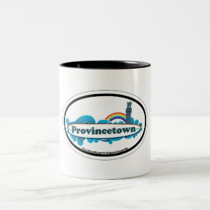 Caneca De Café Em Dois Tons Projeto oval de Provincetown