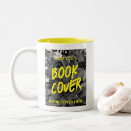 Caneca De Café Em Dois Tons Promocional Autor do Cobrir do Livro Amarelo