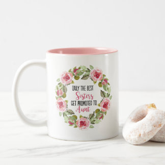 Caneca De Café Em Dois Tons Promovido à tia