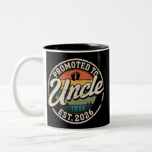 Caneca De Café Em Dois Tons Promovido a Tio Est 2026 Anúncio de Gravidez 